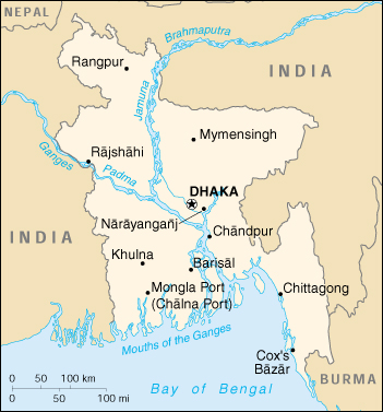 [Country map of Bangladesh]