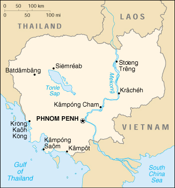 [Country map of Cambodia]