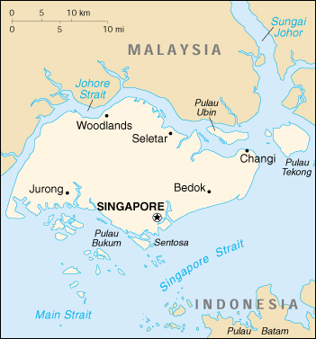 [Country map of Singapore]